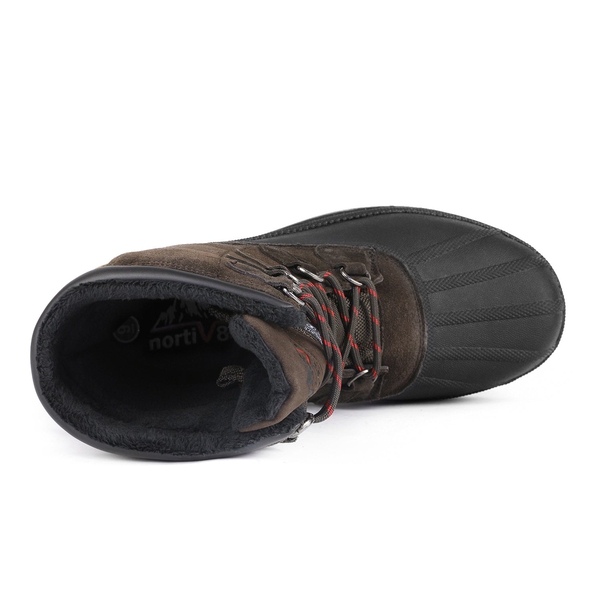 Men's Waterproof Winter Snow Boots - DARK BROWN BLACK - 4